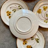 5 dessert plates in hand-painted Italian earthenware