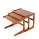 Tables gigognes Salin Nyborg - design danois du milieu du siècle moderne en teck