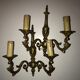 Pair of Louis XV style bronze wall sconces