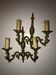 Pair of Louis XV style bronze wall sconces