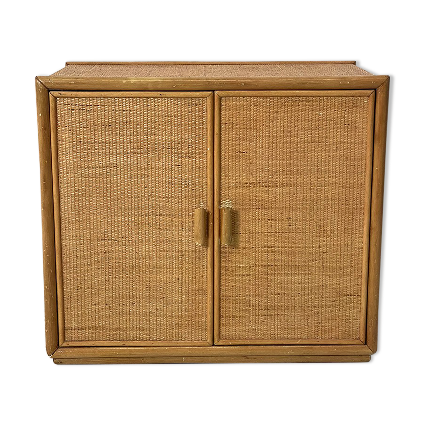Vintage rattan sideboard 1960