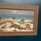 Original Swedish Oil on Panel – “Coastal Village” by Frans Lundberg Vintage