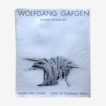 Wolfgang GÄFGEN, Karl Flinker Gallery, 1977. Original lithograph poster