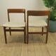 Set of 8 mid-century teak chairs, Denmark 1960.