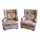 Paire de fauteuils en tissus
