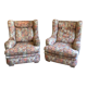 Paire de fauteuils en tissus