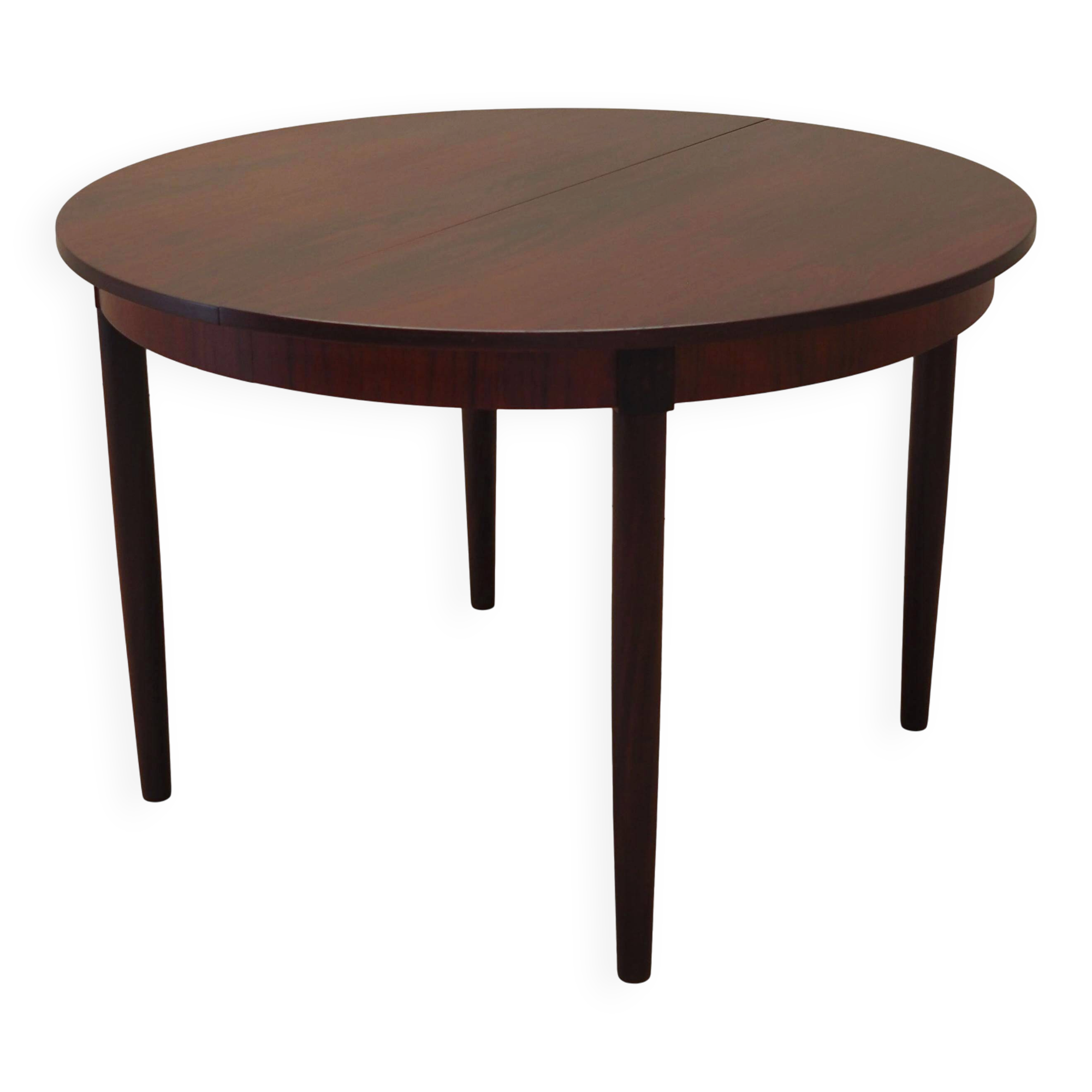 Round rosewood table, Danish design, 1970s, production: Denmark