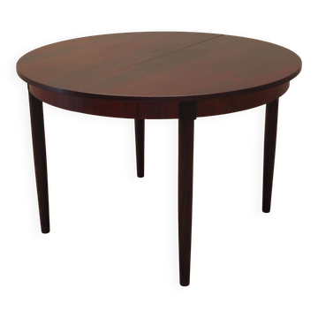 Round rosewood table, Danish design, 1970s, production: Denmark