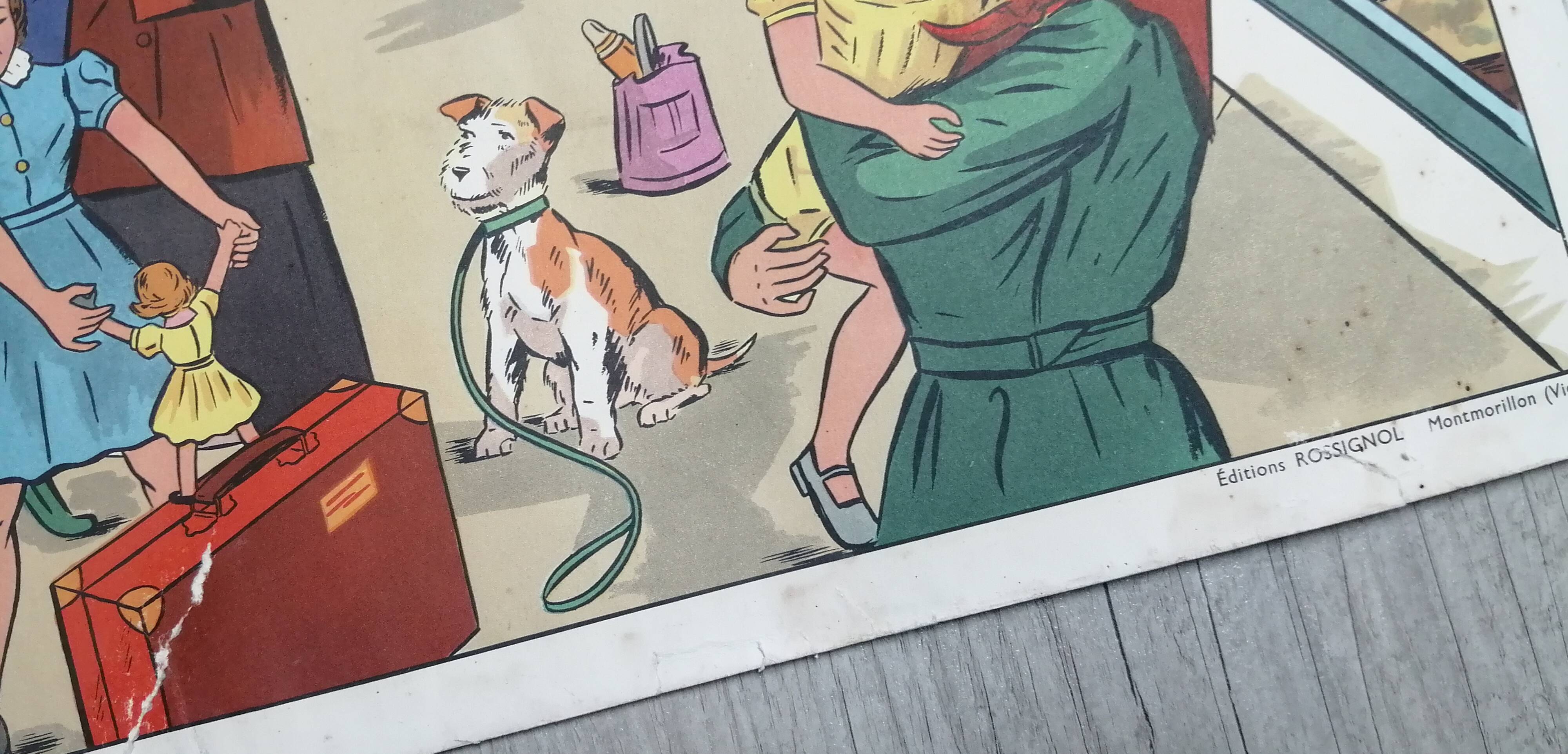 School poster "the mechanic/the station" 56x76