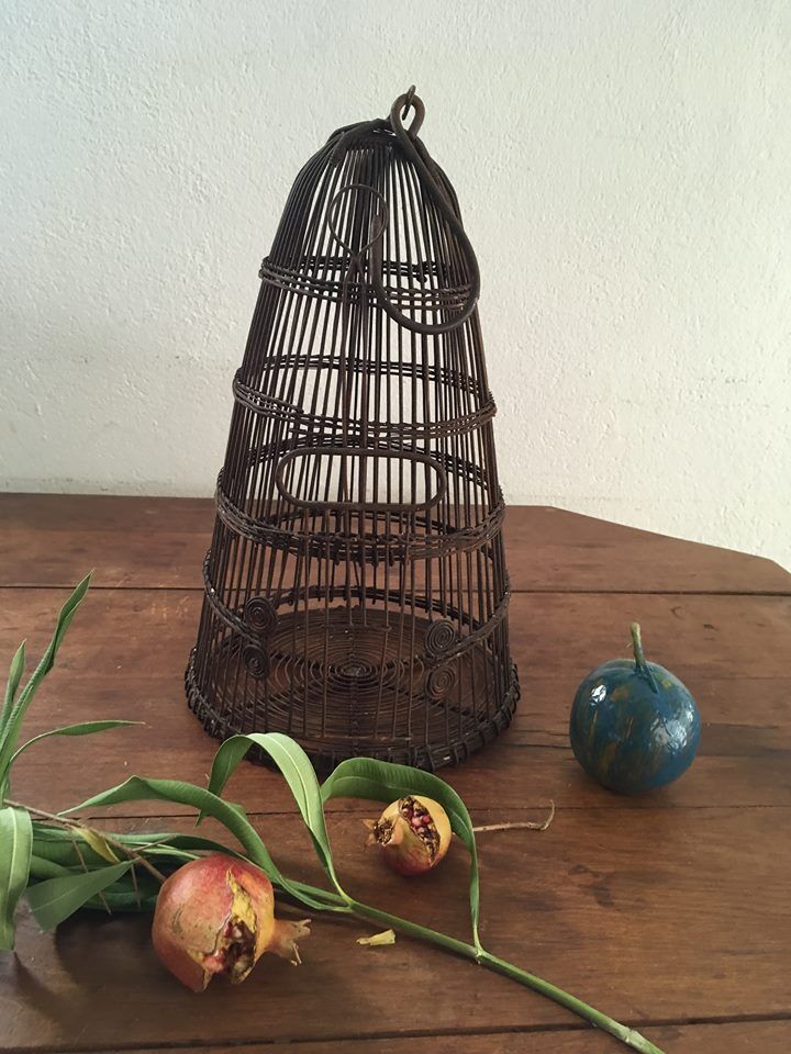 Old iron dome-shaped cage