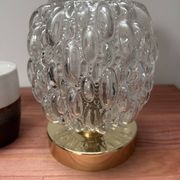 Applique murale ou plafonnier en verre bullé