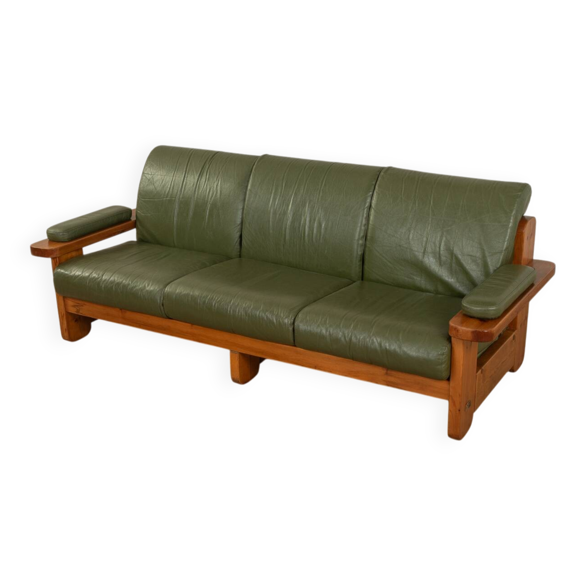 Canapé en cuir des années 70 par Almar