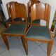Lot de 4 chaises des années 50