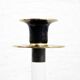 Vintage candle holder in lucite and brass