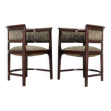 1920s pair of bentwood armchairs, Czechoslovakia
