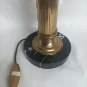 Lamp base in brass and marble - 1970s/1980s