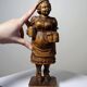 Sujet "La serveuse de bière" en bois sculpté Ludwig Roger Allemagne années