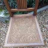 Art Deco chairs in cane wood