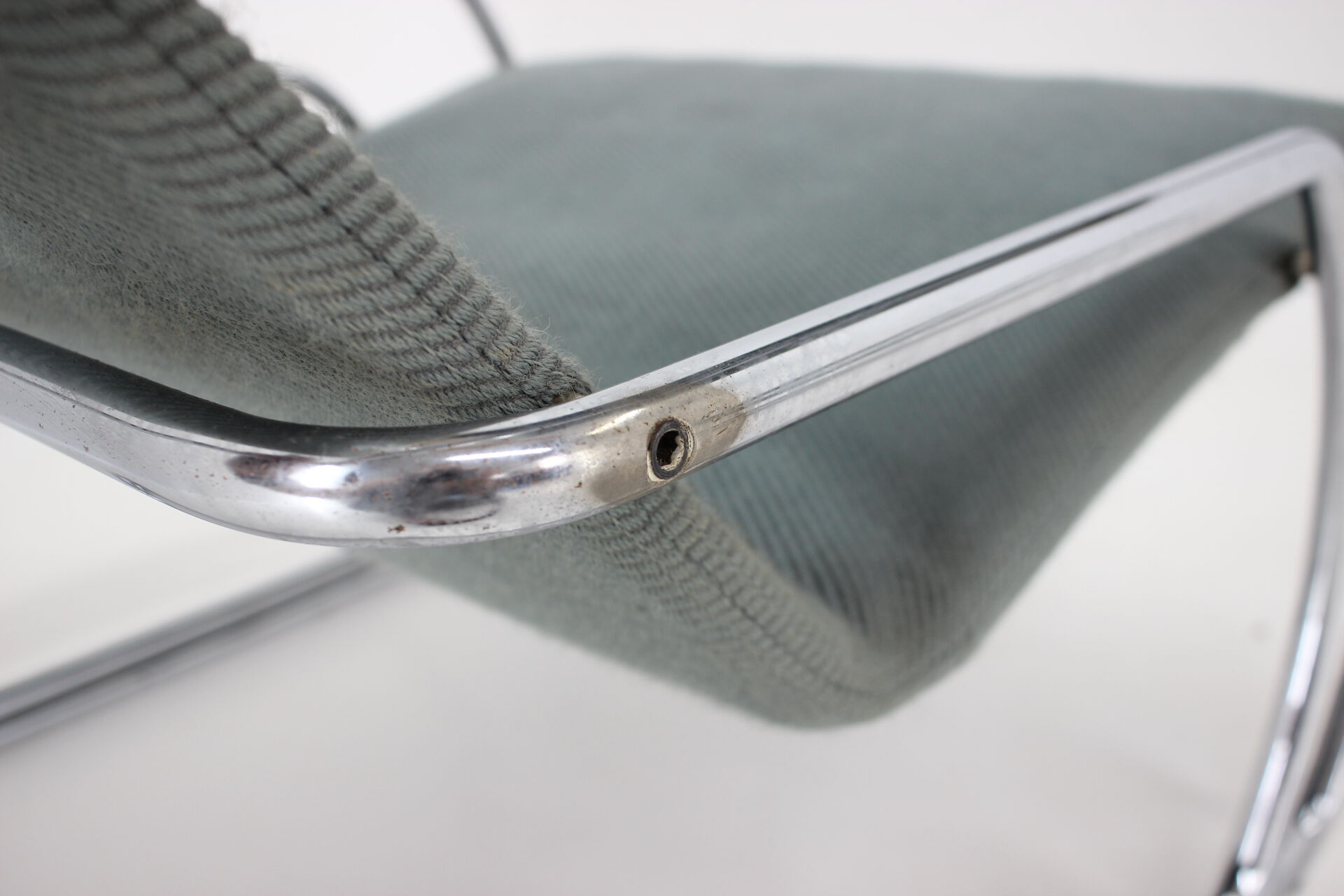 1970s Pair of Rare Tubular Armchairs