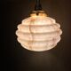 Pair of vintage marbled opaline globe wall lights