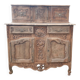 Provencal furniture in finely carved light walnut with wrought ironwork