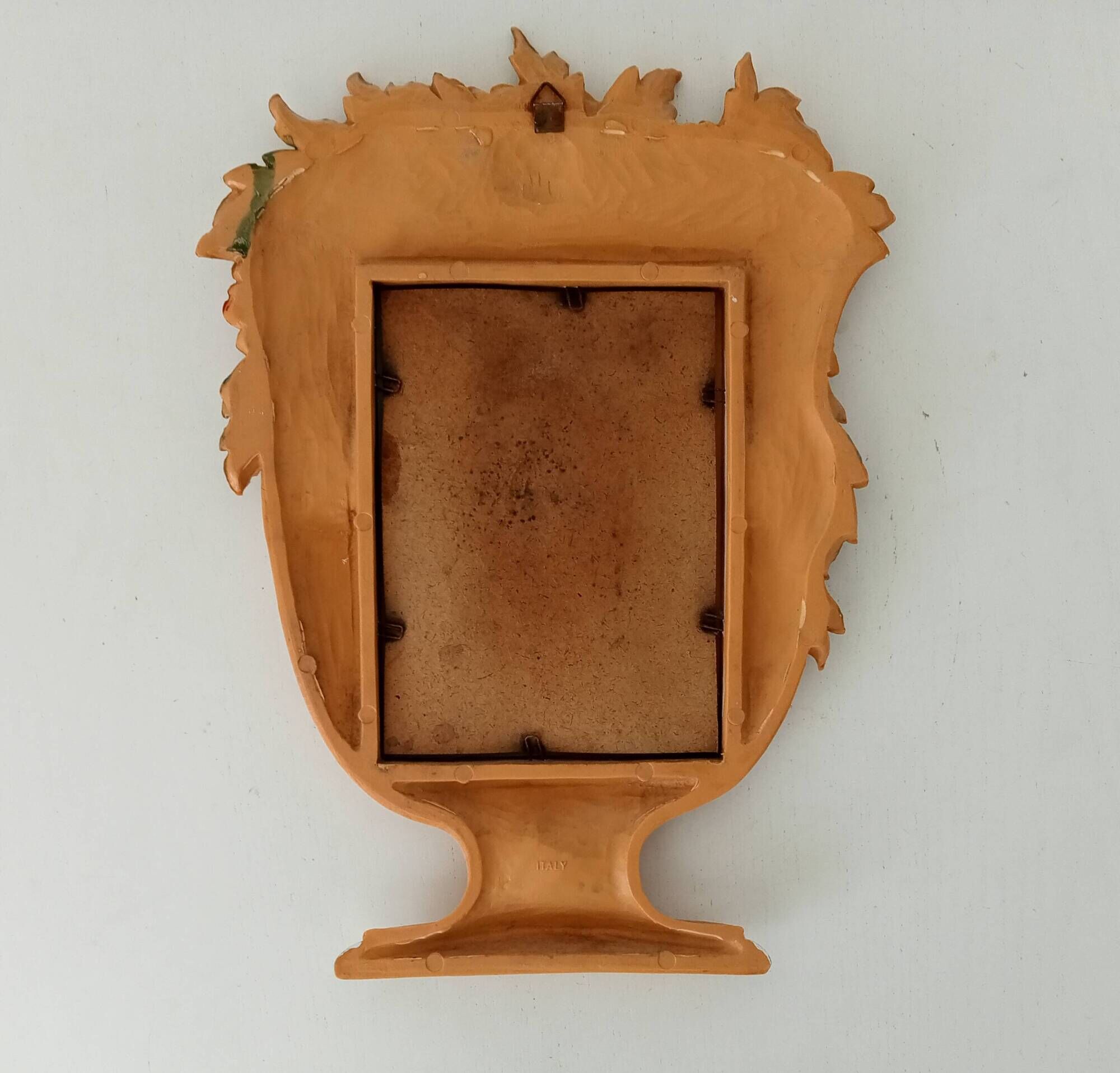 Atypical vintage Italian mirror 60s/70s 34*25