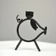 Set of 6 Black Metal Farm Animal Candleholders — Gunnar Ander for Ystad-Metall, Sweden, 1960s