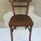 Serie de 4 chaises anciennes bistrot Baumann années 60