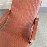 Ralph lauren leather & chrome lounge chair - usa 1990's
