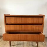 Scandinavian teak dressing table chest of drawers, Danish design, 1960s