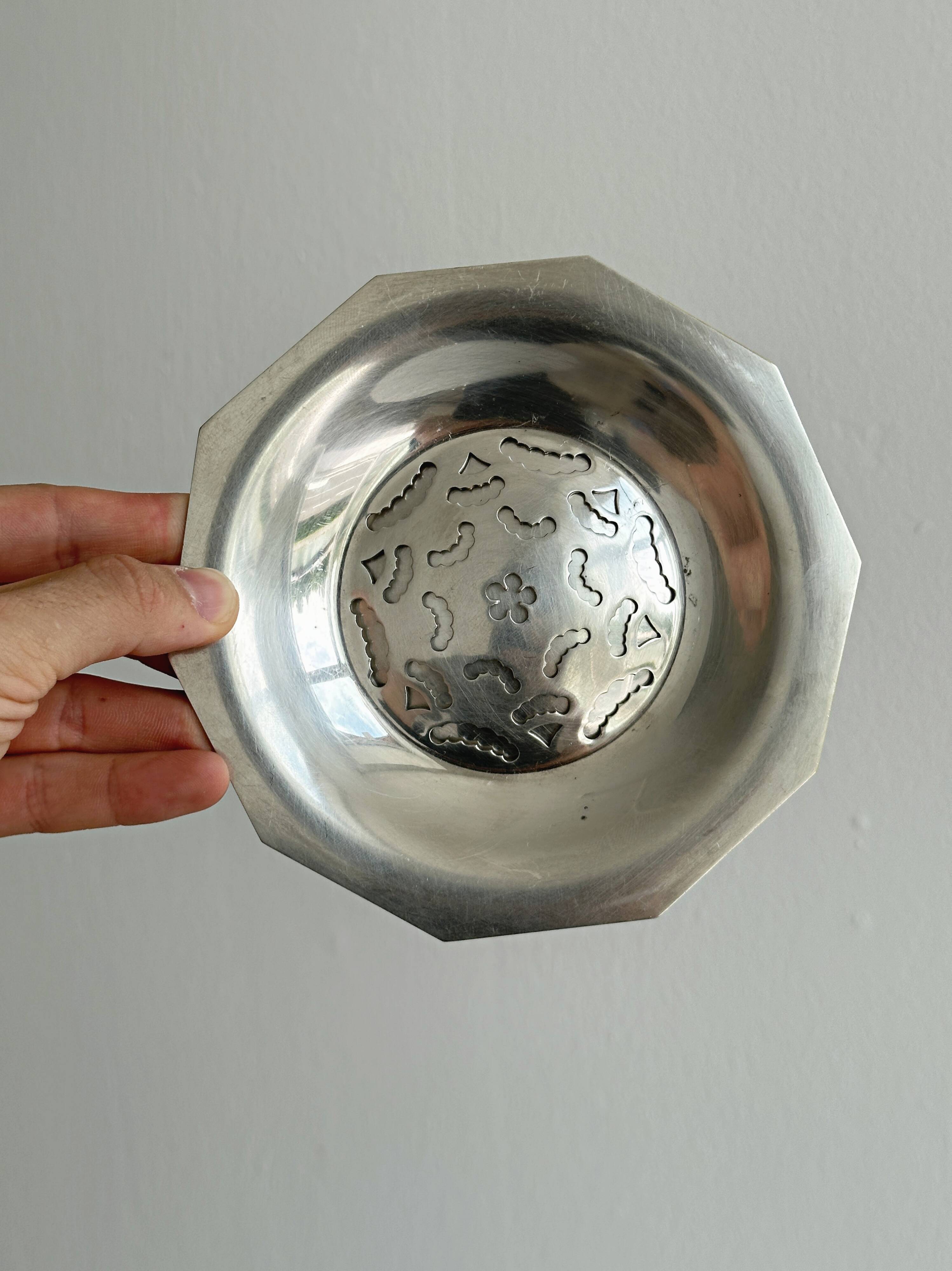 Silver-plated metal butter dish Coquillor