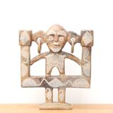 Moroccan anthropomorphic stone candle holder, 70s