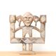 Moroccan anthropomorphic stone candle holder, 70s