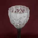Period lamp art deco glass attributed to p. gilles