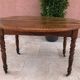 Belle table ancienne ovale en bois avec rabats et tiroir - Très bon état
