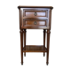 Antique Nightstand TRICOIRE Louis XVI Style Wood 2 Drawers Vintage