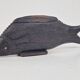 Vintage African Fish Storage Container in Hand-Carved Ebony, 1950s
