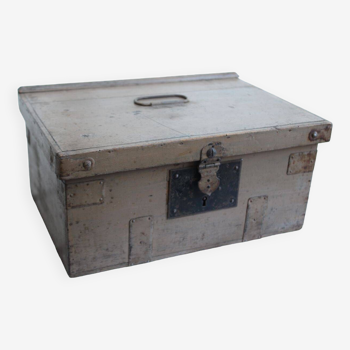 Old wooden storage box