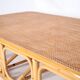 Large coffee table in rattan and cane.