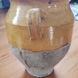 Enamelled grease pot