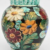 Monaco vase with colorful flower pattern