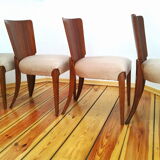 Set of four chairs H-214 proj.J.Halabala, the 50s Czechoslovakia