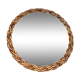 Miroir rond en osier tressé 45cm