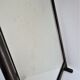 Vintage patinated metal shoe mirror