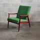 Pair of green armchairs by Jiri Jiroutek for Interier Praha 1960