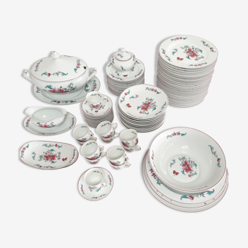 Limoges Bernardaud "Lhasa" porcelain table service 82 pieces