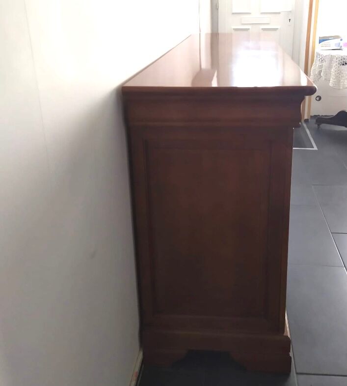 Solid cherry buffet style of Louis Philippe