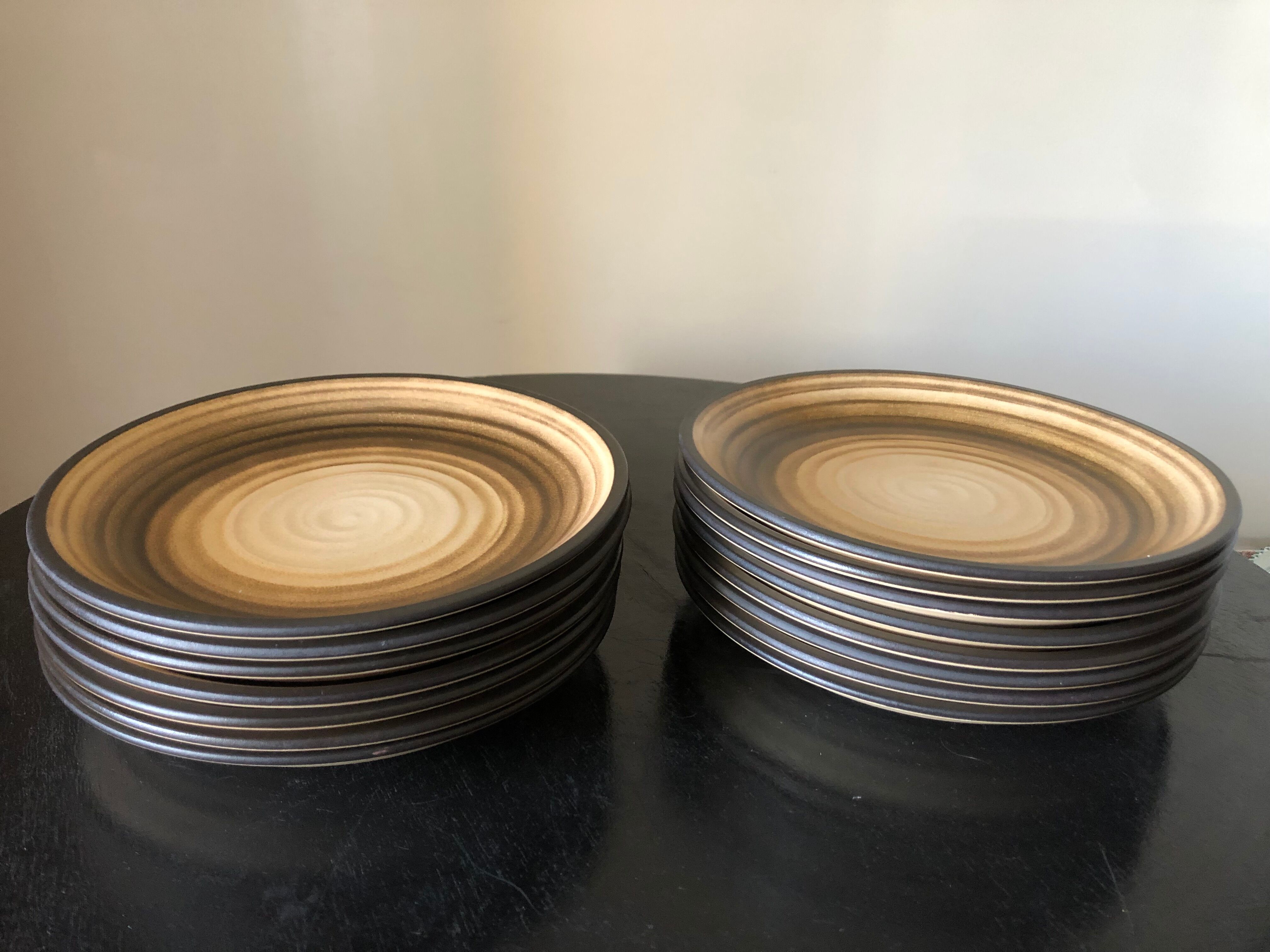 Set of 14 plates Salins les bains France