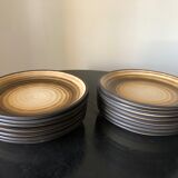 Set of 14 plates Salins les bains France