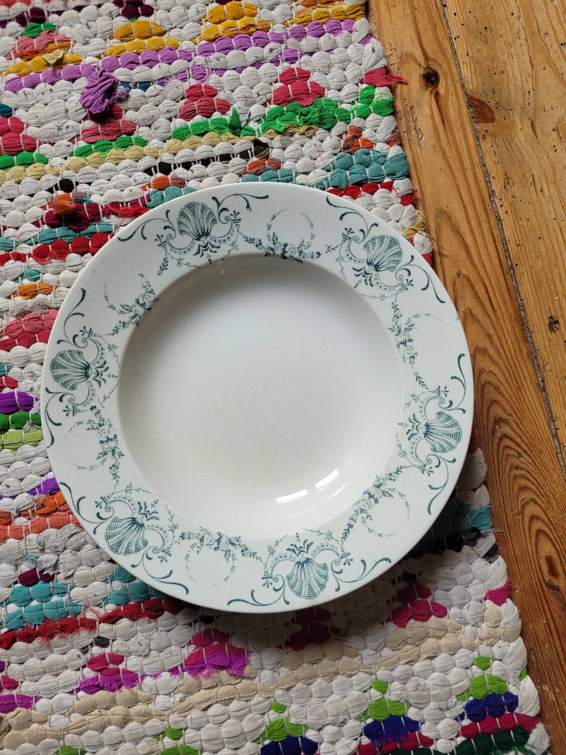 Assiette creuse Guirlande de Luneville